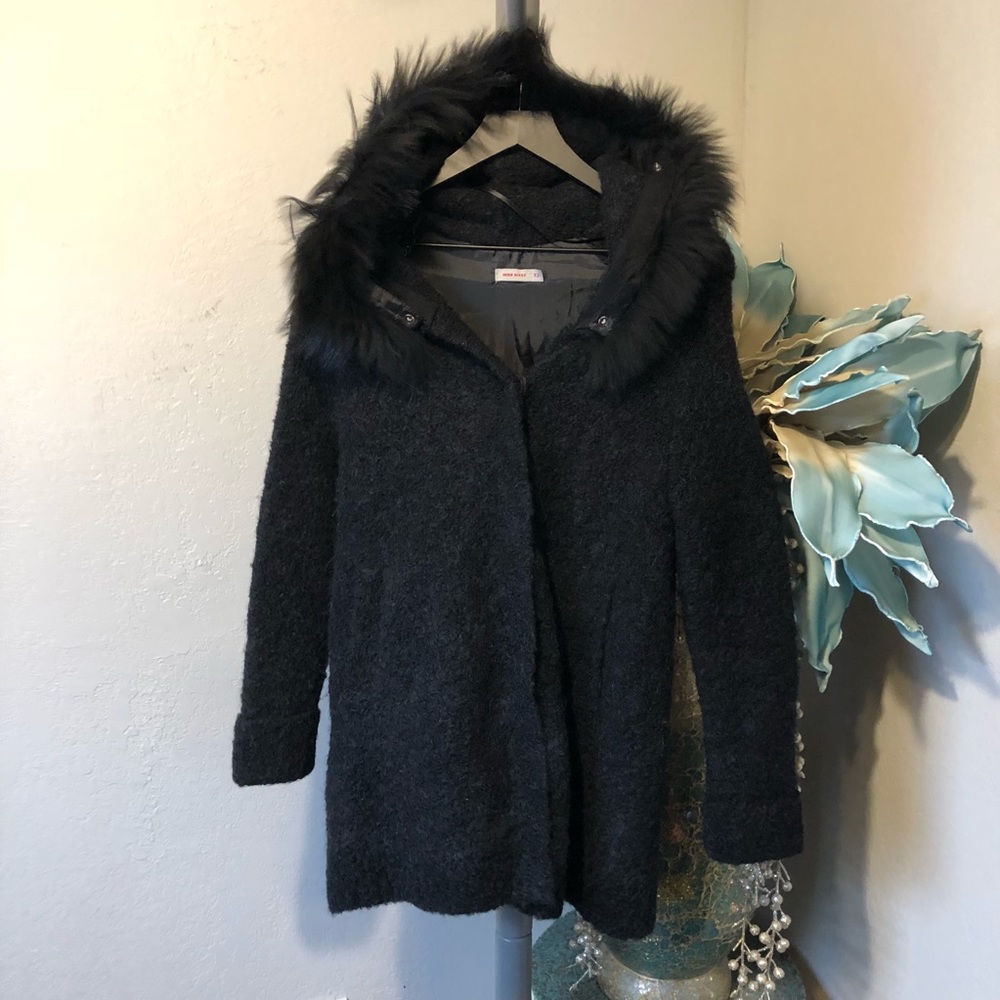 Vintage Miss Sixty wool blend sweater coat